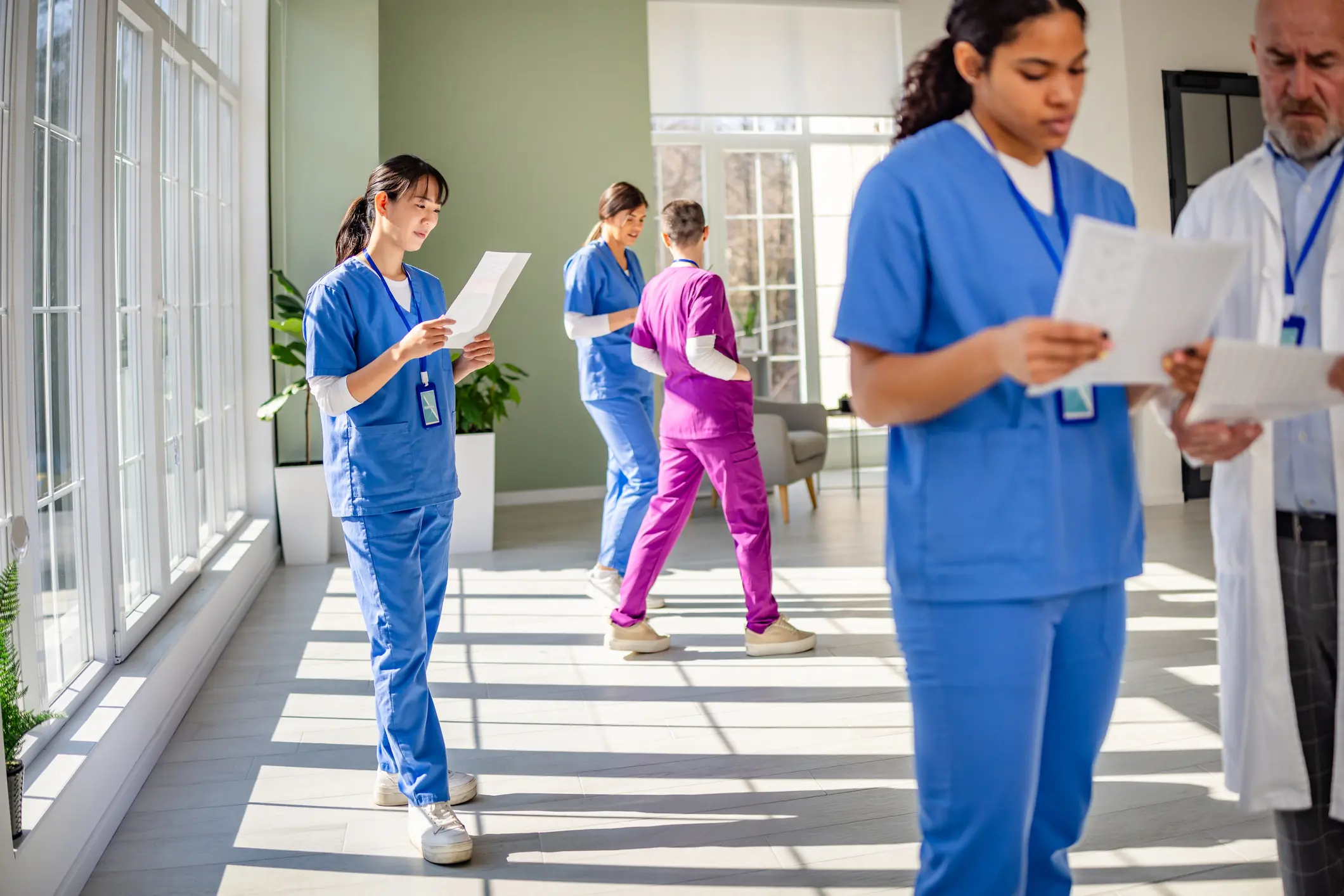 Healthcare workers will be among those exempt from fighting in WW3. Credit: South_agency / Getty Image (Stock photo)