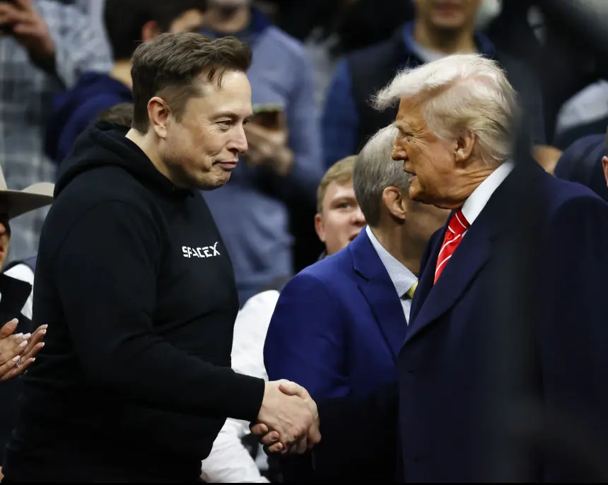 Elon Musk's close public relationship with Trump appears to be fading. Credit: Isaac Wasserman / Contributor