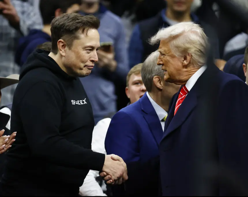 Elon Musk's close public relationship with Trump appears to be fading. Credit: Isaac Wasserman / Contributor