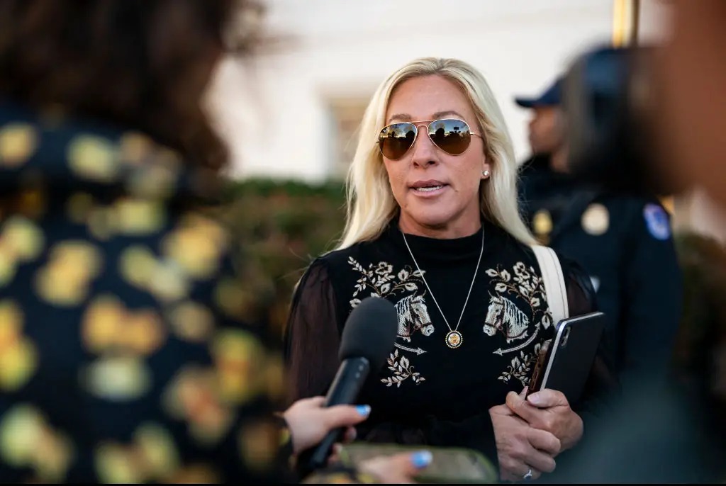 Marjorie Taylor Greene. Credit: Al Drago / Getty