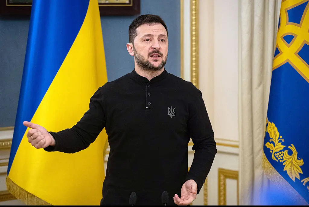 Volodymyr Zelenskyy. Credit: NurPhoto / Getty