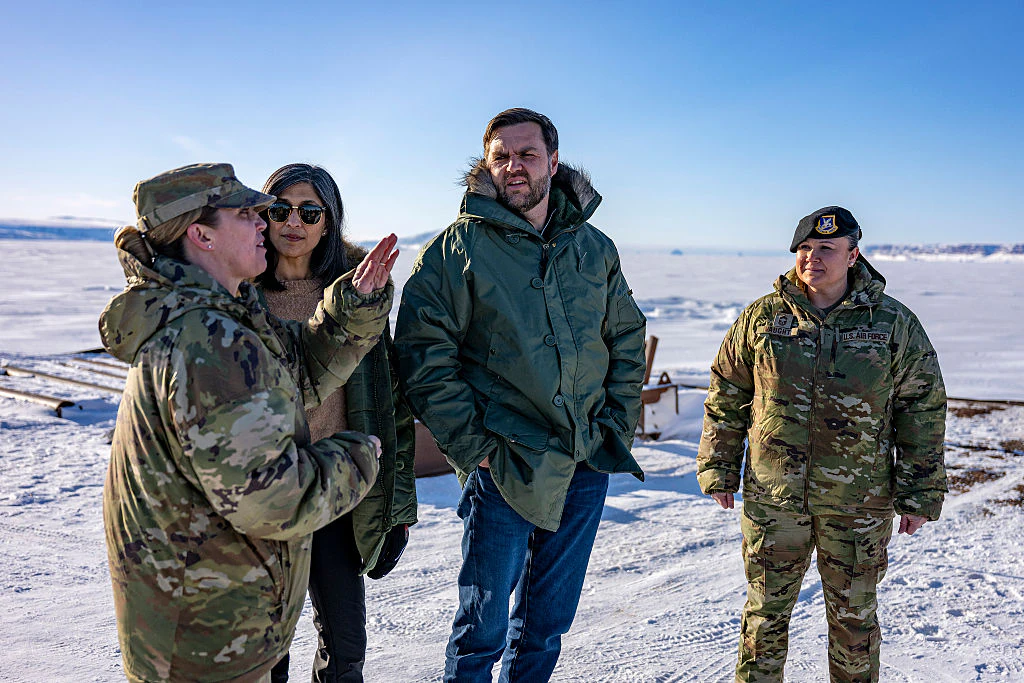 JD Vance visited a military base in Greenland. Credit: Jim Watson - Pool/Getty 