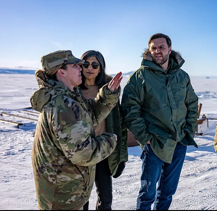 JD Vance visited a military base in Greenland. Credit: Jim Watson - Pool/Getty 