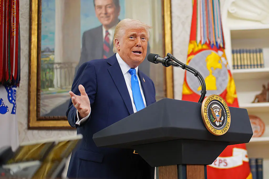 Trump is in relatively good health. Credit: Andrew Harnik / Getty