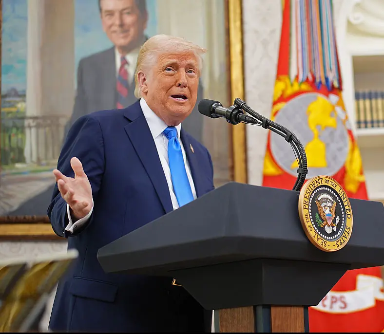 The White House has warned China's tariff's could jump to 245%. Credit: Andrew Harnik / Getty