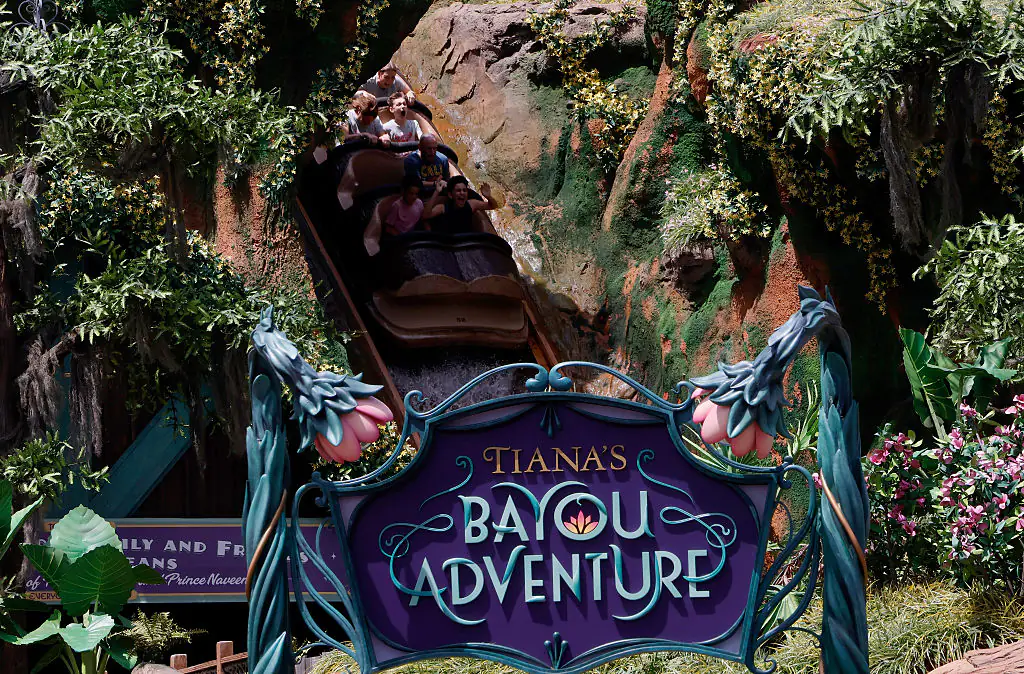 Tiana's Bayou Adventure is inspired by Disney's 2009 animated hit The Princess and the Frog. Credit:	Gary Hershorn / Getty