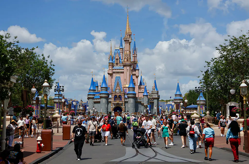 A man has sparked a debate after he reviewed Walt Disney World in Orlando. Credit: Gary Hershorn / Getty