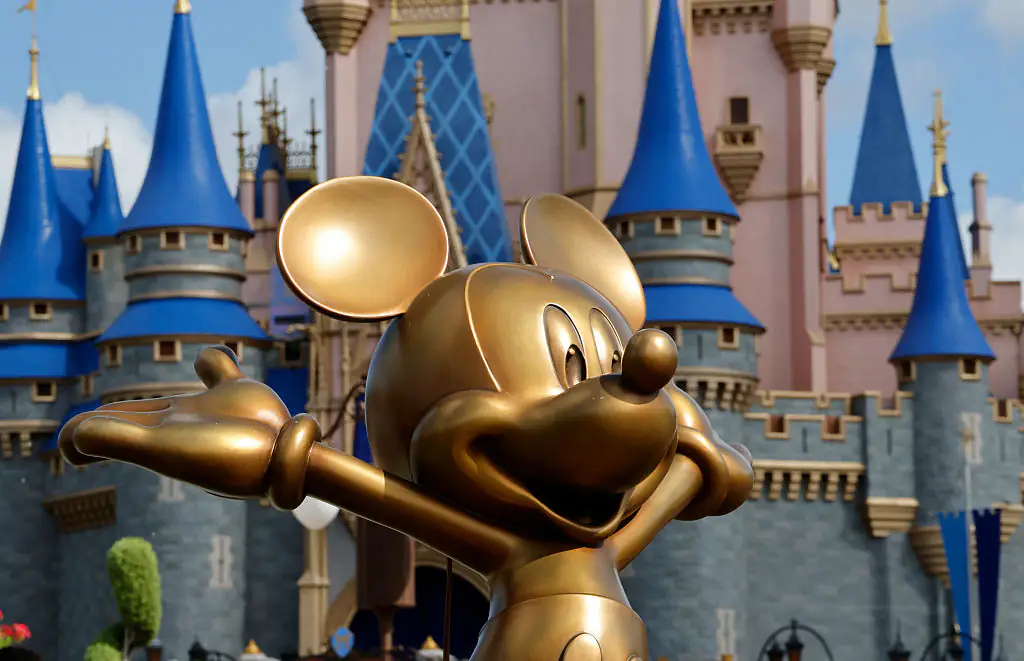 Disney fans have noticed a hidden meaning in the name of two of the parks. Credit: Gary Hershorn/Getty Images