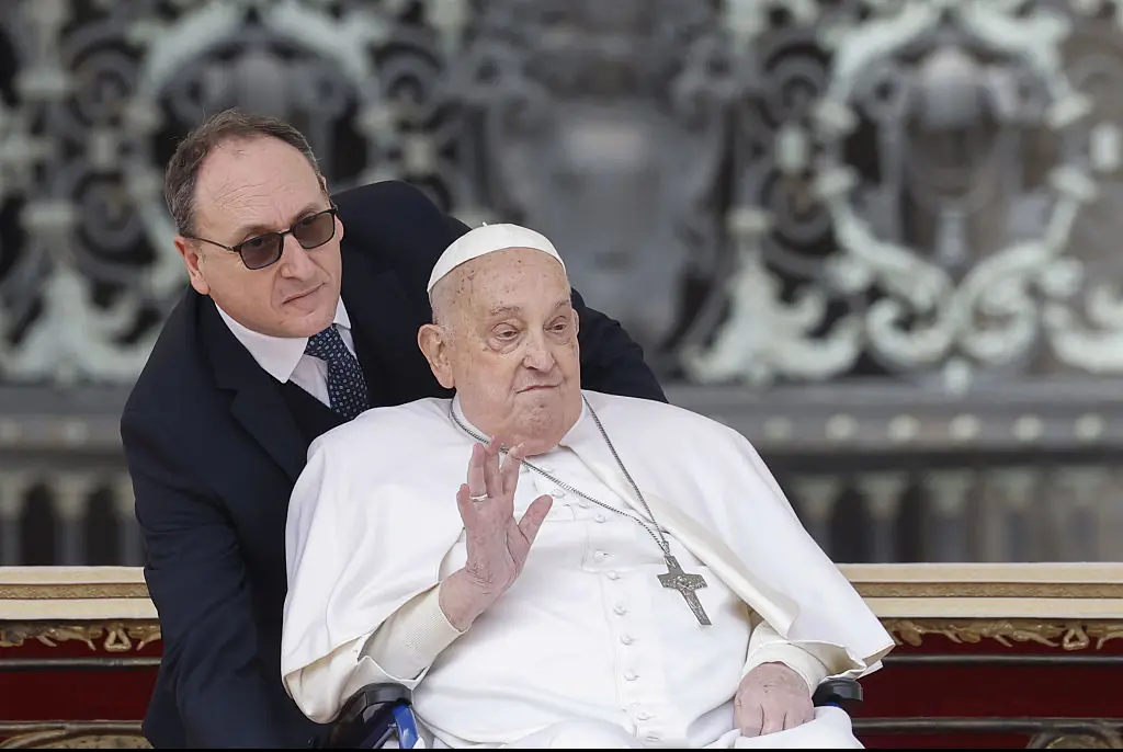 Strappetti was the pope's long-time nurse and aide. Credit: Riccardo De Luca/Anadolu via Getty Images
