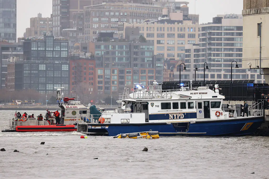New York Helicopter Tours shuts down 'immediately' after horror crash into the Hudson River killed family of 5 and pilot