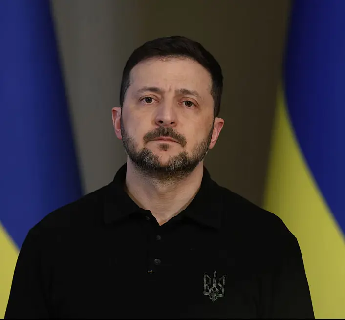 Zelenskyy slammed the 'outrageous' attacks on Kyiv. Credit: Global Images Ukraine / Getty