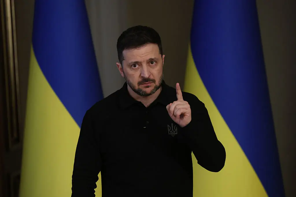 Zelenskyy has warned that Russia could target Europe. Credit: Global Images Ukraine / Getty