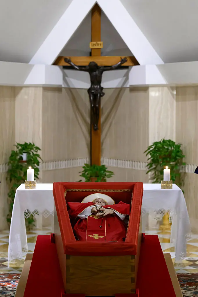 Nine days of mourning will begin after the Pope's funeral. Credit Vatican Media via Vatican Pool/Getty Images