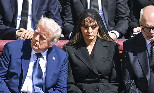 Melania Trump 'body double' conspiracy theory ignites on social media following Pope's funeral appearance