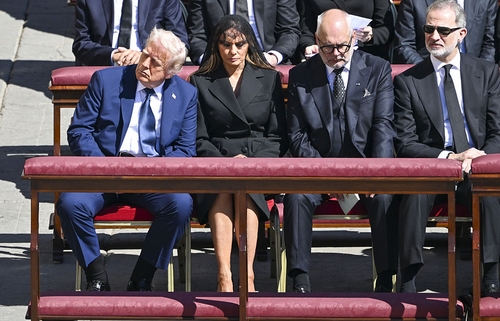 Melania Trump 'body double' conspiracy theory ignites on social media following Pope's funeral appearance