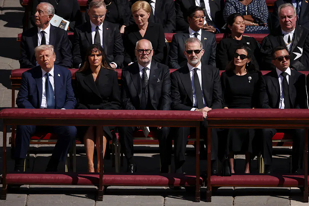 Reason behind Donald Trump's front-row seat at Pope Francis' funeral (after he was originally supposed to be in the third row)