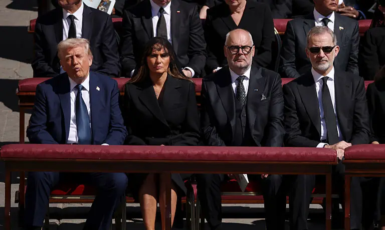 Reason behind Donald Trump's front-row seat at Pope Francis' funeral (after he was originally supposed to be in the third row)