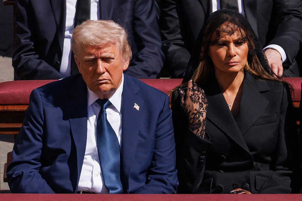 Lip reader decodes Trump’s 7-word whisper to Melania during Pope Francis' funeral