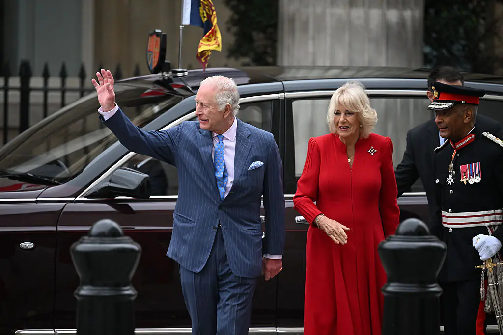 New portraits of King Charles and Queen Camilla have been unveiled. Credit: Rasid Necati Aslim/Anadolu/Getty