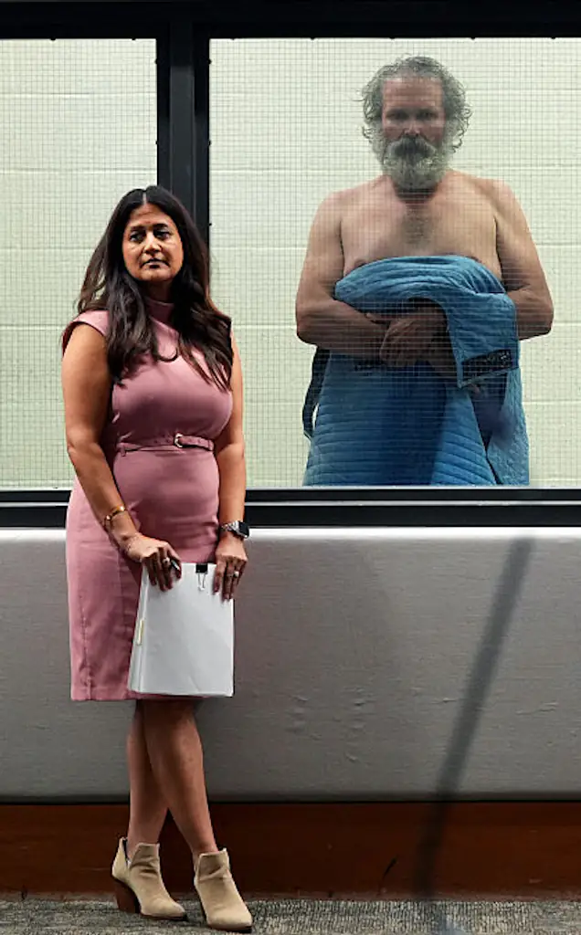 Jimmy Wayne Carwyle, right, appears during an arraignment next to attorney Toral Malik on May 8, 2025 in Los Angeles, California. Credit: Pool / Getty
