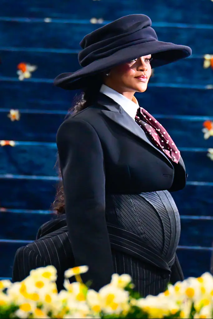 Rihanna revealed her third pregnancy at the Met Gala 2025. Credit: Raymond Hall/GC Images/Getty Images