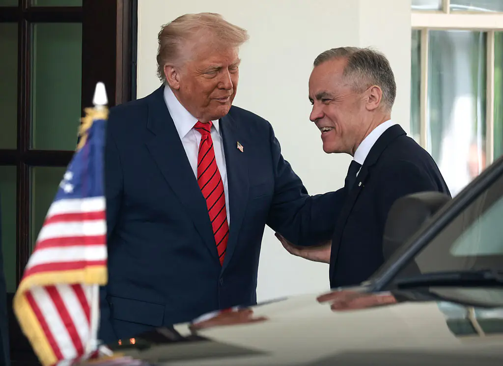 Lip reader reveals blunt 8-word instruction Trump gave Canadian Prime Minister Mark Carney as he arrived at The White House