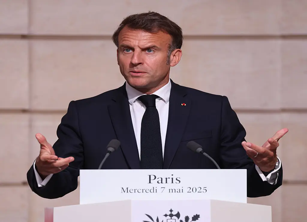 French President Emmanuel Macron has spoken out about his latest controversies. Credit: Sean Gallup / Getty