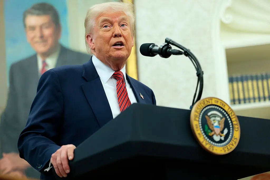 Trump is no stranger to AI imagery. Credit: Anna Moneymaker / Getty