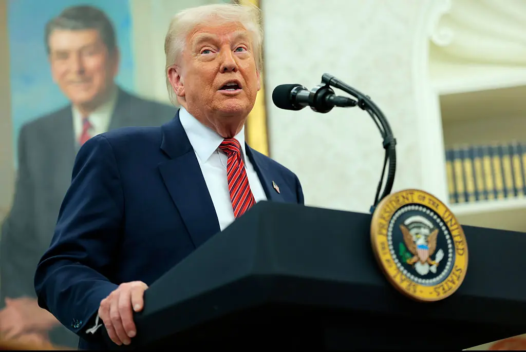 Trump is no stranger to AI imagery. Credit: Anna Moneymaker / Getty