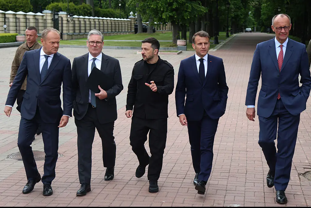 The world leaders gathered in Ukraine to put pressure on Russia. Credit: Global Images Ukraine / Getty