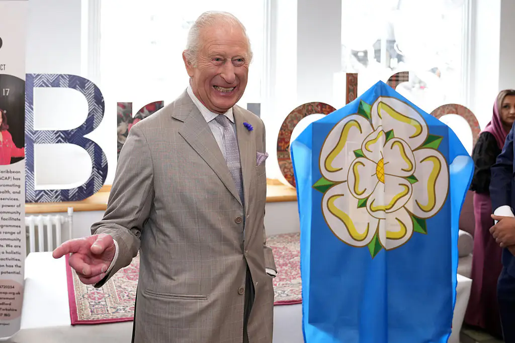 King Charles visited Impact Hub Yorkshire, which provides support to businesses finding sustainable solutions to social challenges, on May 15. Credit: WPA Pool / Getty