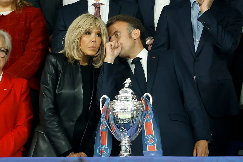 Macron and his wife have found themselves at the center of controversy. Credit: Jean Catuffe/Getty Images