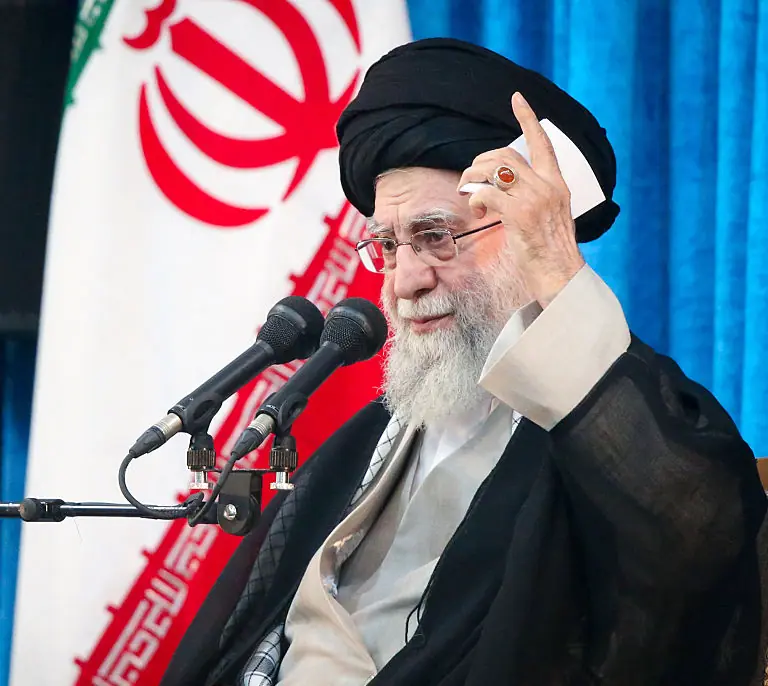 Iran's supreme leader has issued threats of his own. Credit: Iranian Leader Press Office / Handout/Anadolu via Getty Images