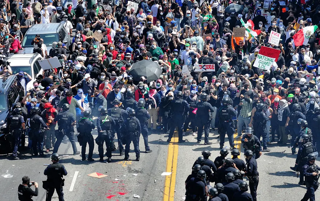 Reporter speaks out after being shot by cops whilst filming violent LA riots and reveals 'unfortunate reality'