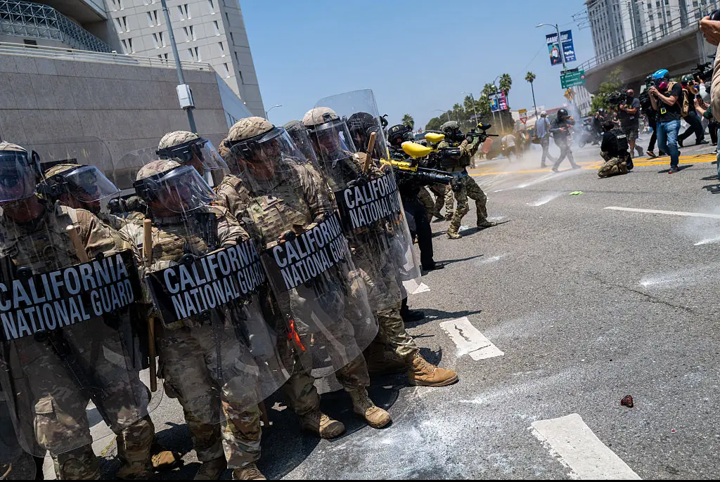 LA placed into lockdown as Trump vows to 'liberate' the city after 'mass arrests' are made