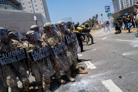 LA placed into lockdown as Trump vows to 'liberate' the city after 'mass arrests' are made