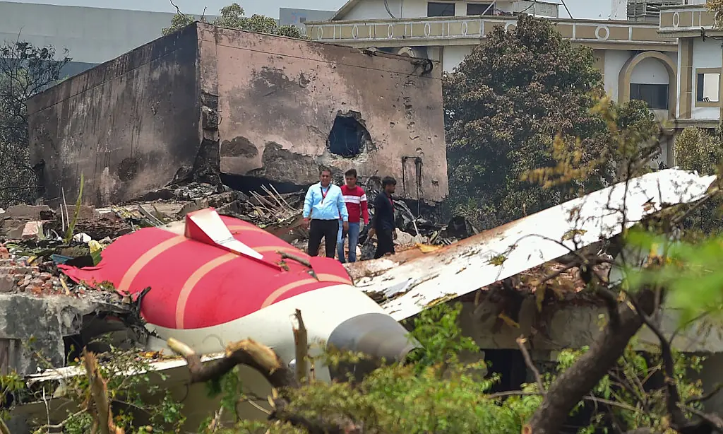 Someone has made simulation of Air India crash to show exactly how man survived and walked away from wreckage