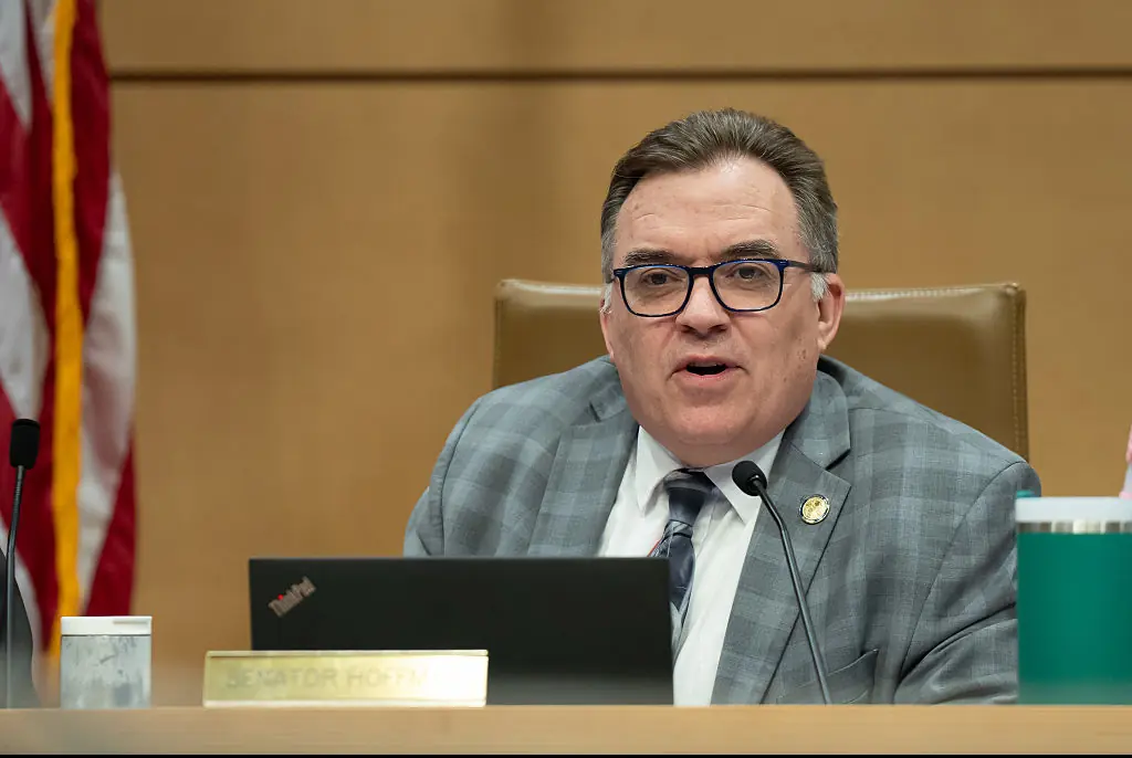 Senator John A. Hoffman was also targeted by the gunman and rushed into surgery. Credit: Star Tribune via Getty Images / Getty