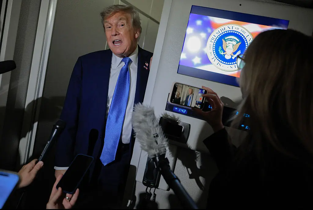 Trump left the summit early. Credit: Chip Somodevilla / Getty