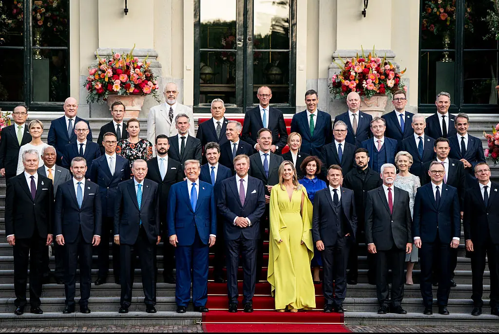 Trump hit with 'body double' claims after people point at strange detail at NATO meeting