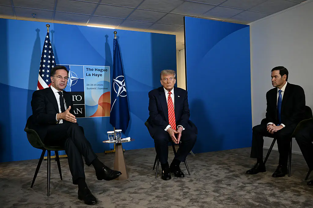 Donald Trump made the comments ahead of the NATO summit. Credit: Brendan Smialowski - Pool / Getty Images.