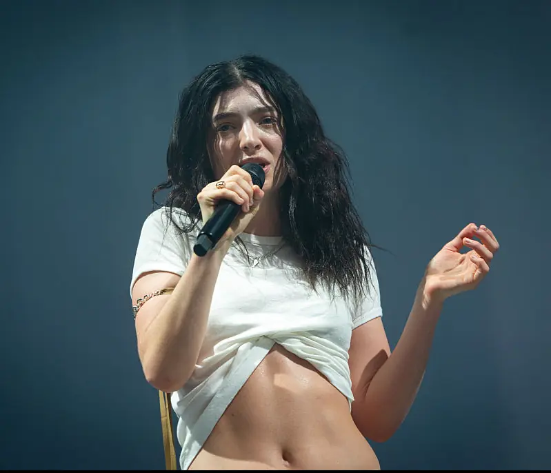 Lorde at Glastonbury. Credit: Joseph Okpako / Getty
