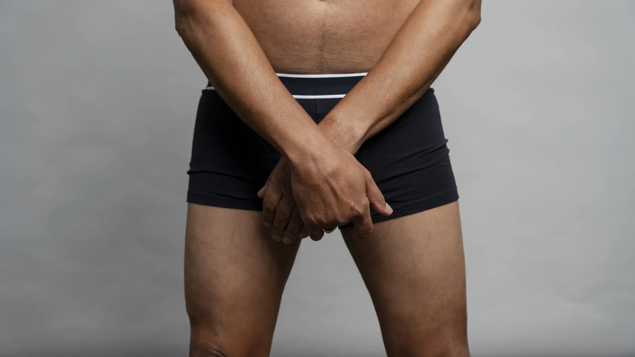 man in boxers