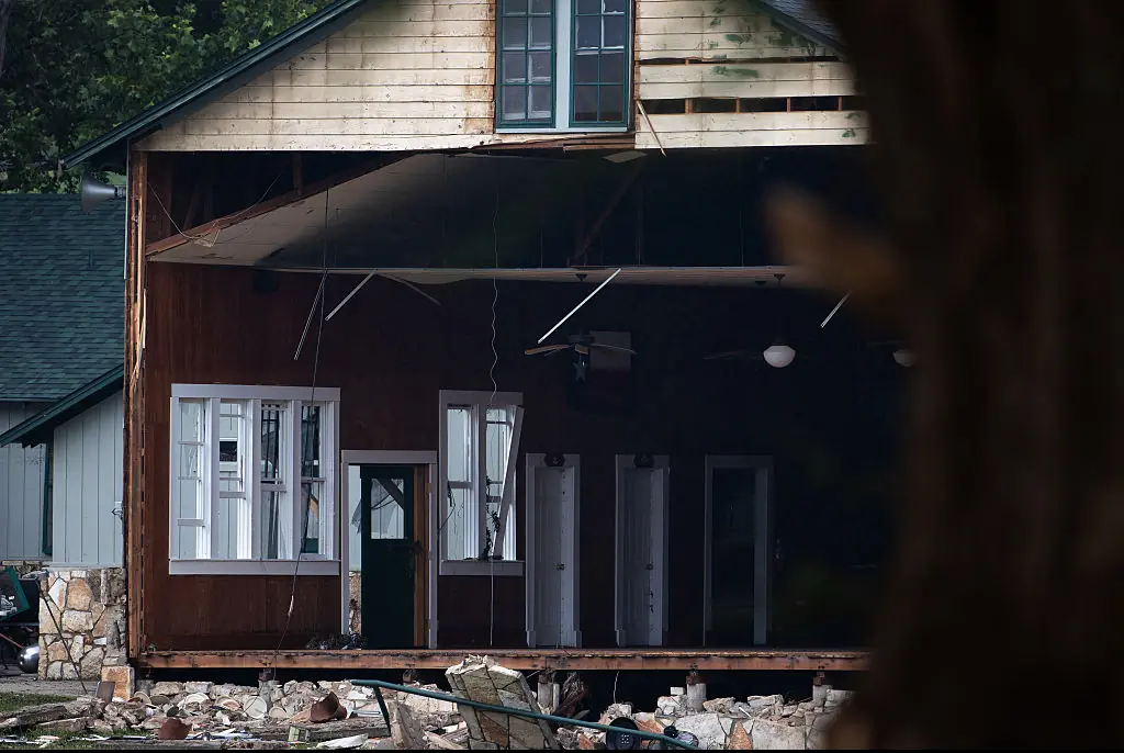 Camp Mystic after the deadly flash flood. Credit: NurPhoto / Getty
