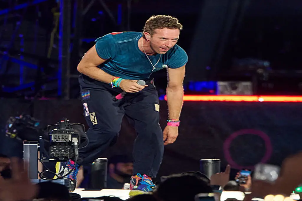The awkward moment happened at Coldplay's recent show. Credit:  Robert Okine/Getty Images