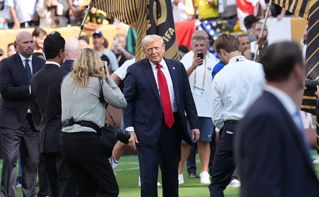 Lip reader reveals what Trump really said to Chelsea players during bizarre Club World Cup gatecrash