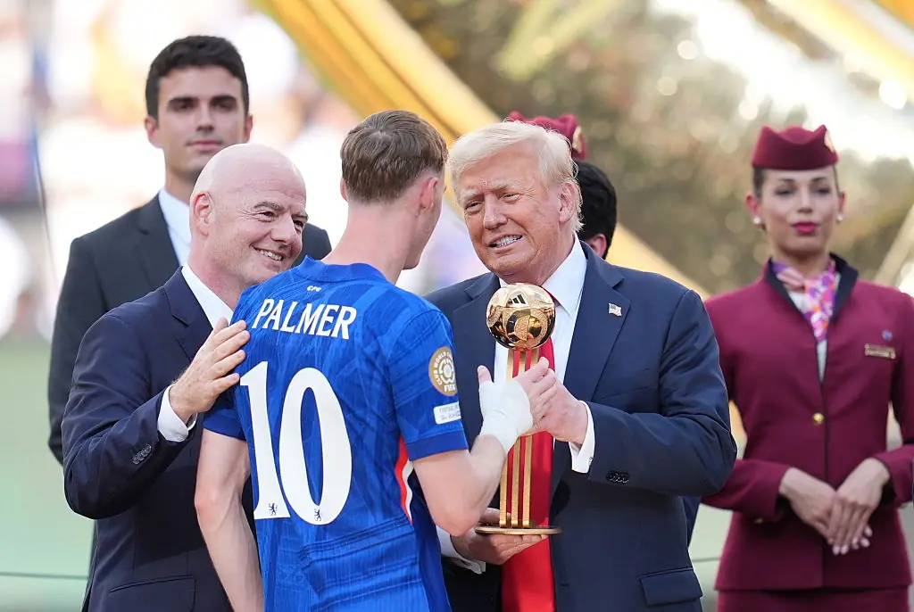 President Donald Trump was part of the trophy celebrations. Credit: Selcuk Acar / Anadolu / Getty Images.