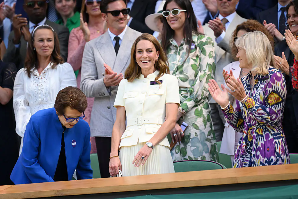 Princess Catherine has wholesome reaction after being given a standing ovation as she arrived at Wimbledon