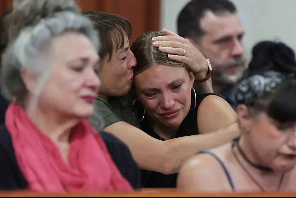 Dylan Mortensen came face-to-face with the killer. Credit: Pool / Getty