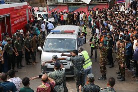 At least 19 dead after military aircraft crashes into school sparking explosion